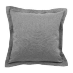 CUSCINO ARREDO CON PATTINA  GRIGIO SCURO 