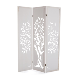 PARAVENTO BIANCO DECORO ALBERO 40 X H 170 