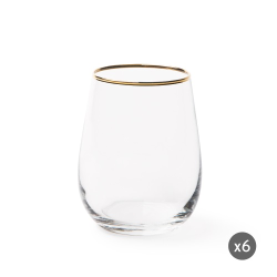 CONFEZIONE 6 BICCHIERI GOLD EXCELSA