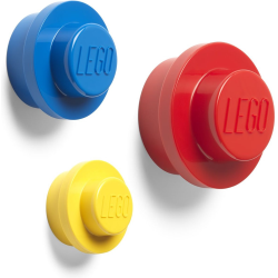 SET 3 APPENDIABITI ROSSO BLU GIALLO LEGO