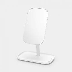 SPECCHIO CON VASSOIO PORTAOGGETTI BIANCO RENEW BRABANTIA
