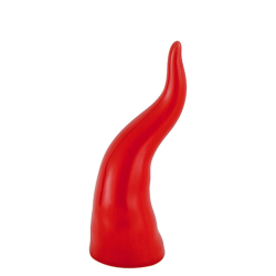 CORNICELLO ROSSO H.14 DECORAZIONE PORCELLANA 