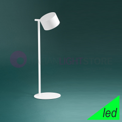 LAMPADA DA TAVOLO METALLO VERNICIATO BIANCO