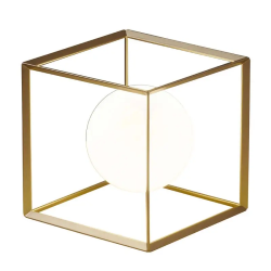 LAMPADA DA TAVOLO METALLO VERNICIATO ORO