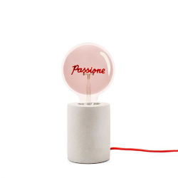 LAMPADA EMOZIONI PASSIONE FUME' BASE CEMENTO
