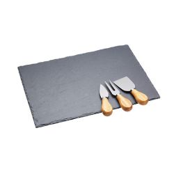SET VASSOIO FORMAGGIO 35X25CM ARDESIA
