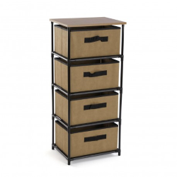 CASSETTIERA BAGNO 4 CASSETTI BEIGE 
