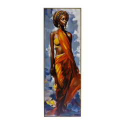 DIPINTO SU TELA C/CORNICE DAPHNE CM 52X4,5X152