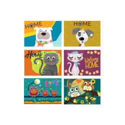 ZERBINO COCCO PET HOME 6 DISEGNI ASSORTITI 70X40