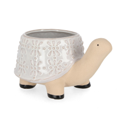 VASO DALYAN TARTARUGA BIANCO H14
