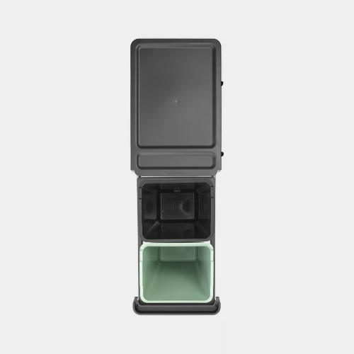 PATTUMIERA DA INCASSO 2X30L DARK GREY SORT & GO BRABANTIA