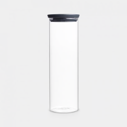 BARATTOLO IMPILABILE VETRO 1,9 L GRIGIO SCURO BRABANTIA