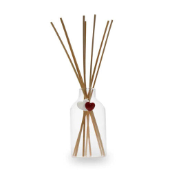 DIFFUSORE DI ESSENZE VETRO DECORO CUORE 230 ML
