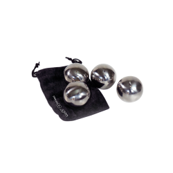 SET 4 SFERE RAFFREDDA DRINK ACCIAIO INOX RIUTILIZZABILI 4 CM 