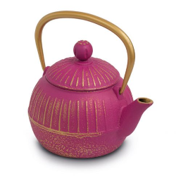 TEIERA IN GHISA 600 ML FUCSIA