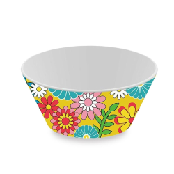 INSALATIERA GIALLA FIORI 