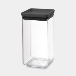 BARATTOLO QUADRATO 1,6L GRIGIO SCURO TASTY+ BRABANTIA