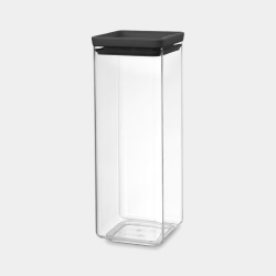 BARATTOLO QUADRATO 2,5L GRIGIO SCURO TASTY+ BRABANTIA