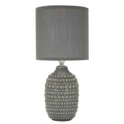LAMPADA DA COMODINO POINTS GRIGIA CM Ø 15X30,5 
