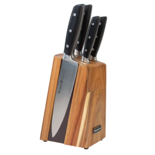 CEPPO LEGNO CON 5 COLTELLI BARAZZONI
