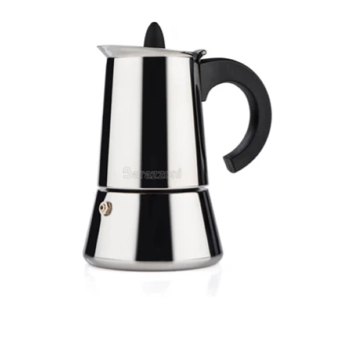 CAFFETTIERA ACCIAIO INOX 4 TAZZE BARAZZONI