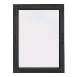 SPECCHIO MIRO CON CORNICE NERO OPACO 62X82 