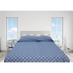 COPRILETTO JACQUARD BLU LETTO MATRIMONIALE