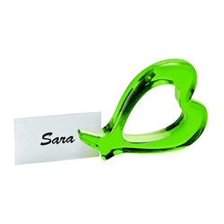 SET  6 ALLACCIATOVAGLIOLI E SEGNAPOSTO COLORI ASSORTITI  LOVE GUZZINI