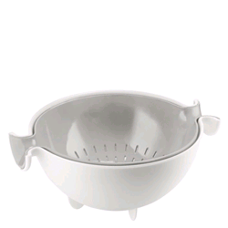 SET SCOLATUTTO CONTENITORE GRIGIO SPIN&DRAIN MY KITCHEN GUZZINI