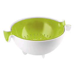 SET SCOLATUTTO CONTENITORE VERDE SPIN&DRAIN MY KITCHEN GUZZINI