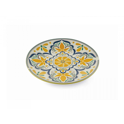 PIATTO DECORATIVO TONDO SICILIA LIGHT FLOWER VILLA D'ESTE