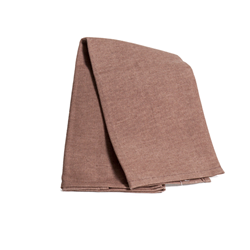 TOVAGLIOLO COPPIA  MARRONE IN COTONE