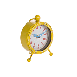 OROLOGIO TAVOLO ARTHUR GIALLO ANTICATO
