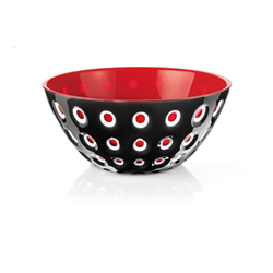 CONTENITORE CM 25 NERO/BIANCO/ROSSO TRASPARENTE  LE MURRINE GUZZINI