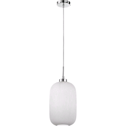 SOSPENSIONE VETRO BIANCO PLISSETTATO