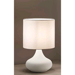LAMPADA DA TAVOLO IN METALLO BIANCO