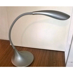 LAMPADA TAVOLO FLEX PLASTICA GRIGIO METALLO
