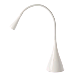LAMPADA TAVOLO PLASTICA FLEX BIANCO