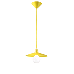 SOSPENSIONE METALLO VERNICIATO GIALLO