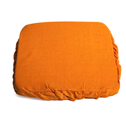 CUSCINO COPRISEDIA QUADRATO A CAPPUCCIO SFODERABILE ARANCIO  IN COTONE