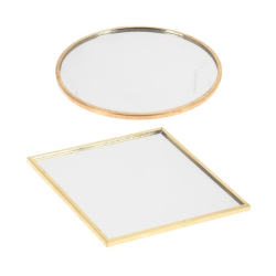 PIATTO SPECCHIO 10 CM ORO