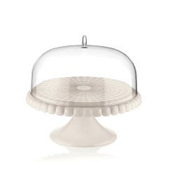 ALZATA GRANDE CON CAMPANA BIANCO LATTE TIFFANY GUZZINI
