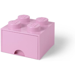 CONTENITORE 4 BOTTONI ROSA BRICK DRAWER LEGO