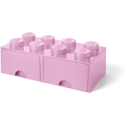 CONTENITORE 8 BOTTONI ROSA BRICK DRAWER LEGO 