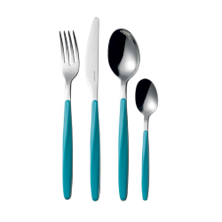 SERVIZIO POSATE 24 PEZZI  AZZURRO MATTO MY FUSION GUZZINI