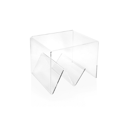 50010 - TAVOLINO PORTARIVISTE PLEXIGLASS ZIGOZAGO IPLEX DESIGN - IPLEX  DESIGN