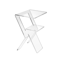 TAVOLINO TRASPARENTE PLEXIGLASS VASSALLO IPLEX DESIGN