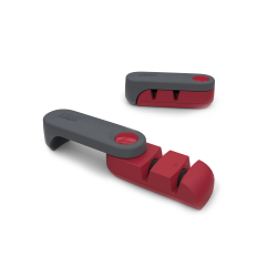 AFFILACOLTELLI ROTANTE GRIGIO SCURO/ROSSO JOSEPH JOSEPH 