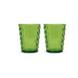 SET 2 BICCHIERI IN ACRILICO 370 ML VERDE