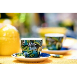 SET 6 TAZZE CAFFE' CON PIATTINO BOBOLI  EXCELSA